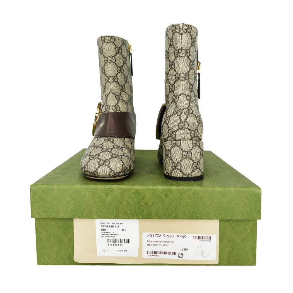 Gucci 701706 Blondie GG Supreme Ankle Boots - Picture 7 of 10